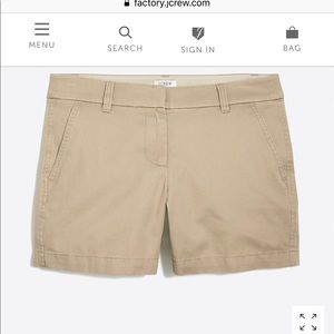J. Crew women’s broken in chino short